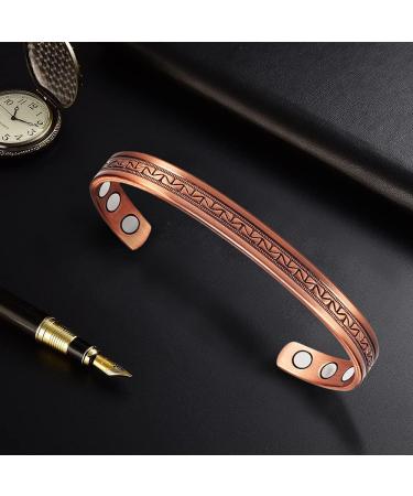 Pure Copper Magnetic Bracelet for Men & Women - 16.0 cm | Perfect Gift for Her - Buy Online on GoSupps.com