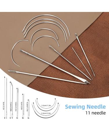 Plantional 34 PCS Leather Sewing Kit with Waxed Thread and Tools for DIY Craft Repair - Buy Online on GoSupps.com
