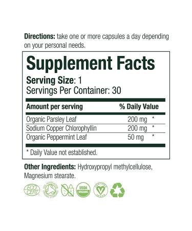 All Natural Full Body Deodorizing Supplement | Vegan & Organic | 30 Capsules - Buy Online on GoSupps.com