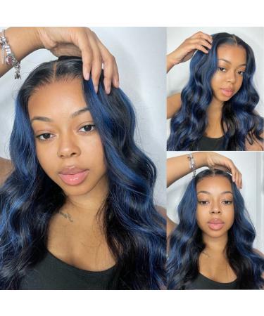 Beauty Forever Skunk Stripe Blue Dream Body Wave Lace Front Wig 20 inch - 150% Density Human Hair Wig for Women - Buy Online on GoSupps.com
