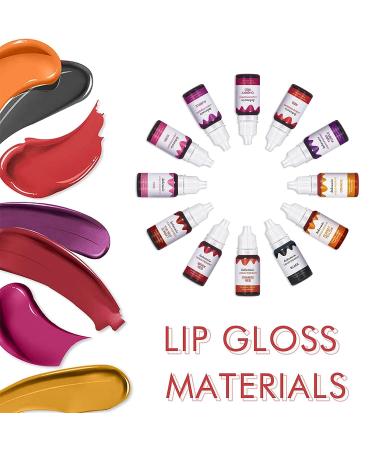 BONNIE CHOICE 12 Colors Liquid Lip Gloss Pigment Set - DIY Lipstick & Lip Gloss Colorant Kit - Buy Online on GoSupps.com