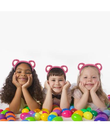 Wittocs Rose Red Bear Ears Headband for Women and Girls - Cute Fashion Plush Ear Headwear for Makeup and Face Washing - Perfect for New Year, Christmas, Valentine's Day - Buy Online on GoSupps.com