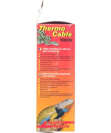 Lucky Reptile Thermo Cable | 100W Heating Cable for Terrariums | 10m Waterproof Silicone Heating Cable with 1.5m Cold Supplies | Fast & Even Heat | Essential Terrarium Accessories - Buy Online on GoSupps.com