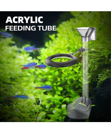 UPETTOOLS Shrimp Feeding Dish Set: Aquarium Fish Feeder Tube Kit with Ring & Brush - Buy Online on GoSupps.com