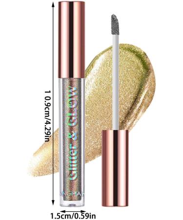 Liquid Metallic Eyeshadow - Chameleon Gel Eyeshadow - Metallic Shimmer Eye Shadow Waterproof Long Lasting Quick-Drying Sparkling Eye Shadow Makeup Tosier 03# - Buy Online on GoSupps.com