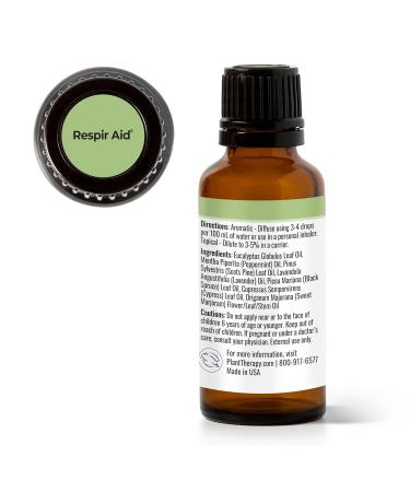 Buy Plant Therapy Respir Aid Essential Oil Blend 30 mL - 100% Pure & Natural Aromatherapy for Therapeutic Relief - Buy Online on GoSupps.com