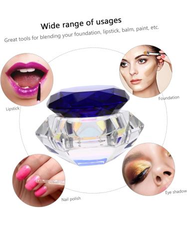 minkissy Nail Art Crystal Cup Glass Jars Cosmetics Crystal Glass Jar Nail Art Glass Jar Lipstick Glass Jar Cream Glass Jar Nail Polish Glass Cup Nail Art Glass Container Hand Model Manicure 6.5x8cm Blue - Buy Online on GoSupps.com