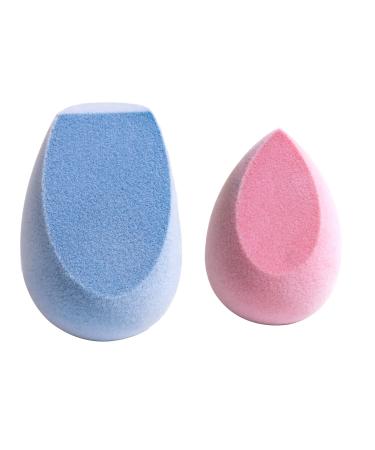 PRAUSH (Formerly Plume) Bloggers Favourite Microfiber Contour/Baking Makeup Sponge Blender (Aqua and Blush Pink)