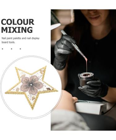 NOLITOY Star Shape Resin Nail Art Palette - Colorful Nail Gel Display Board for Manicure Supplies - Buy Online on GoSupps.com