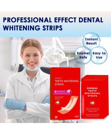 Teeth Whitening Strips Kit (28Pcs) - Sensitive Teeth Whitening Treatment - Buy Online on GoSupps.com