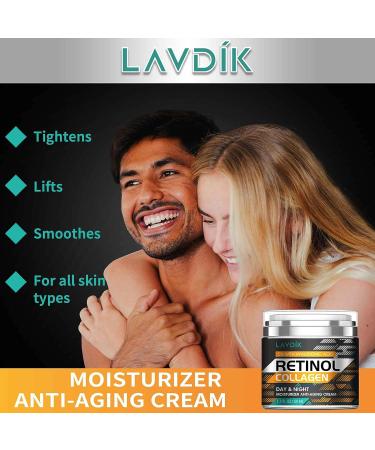 Retinol and Hyaluronic Acid Anti-Aging Face Cream for Men and Women - Reduce Wrinkles and Fine Lines - Day and Night Moisturizer (1.7 FL OZ) - Buy Online on GoSupps.com