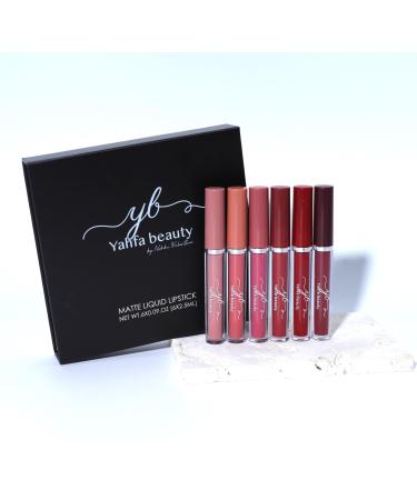 by NIKKI VALENTINE 6 PCS MATTE LIQUID LIPSTICK SET