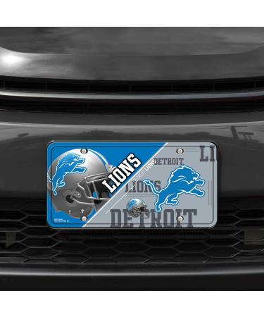 Shop Rico Industries NFL Detroit Lions Unisex License Plate - Official Metal Team Color | Perfect for Fans! - Buy Online on GoSupps.com