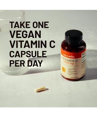 NatureWise Vitamin C 1000mg Capsules - Extra Strength Vegan Vitamin C for Daily Antioxidant & Immune Support - Non-GMO USA Manufactured - 120 Capsules 120-Day Supply Unflavored 120 Count (Pack of 1) - Buy Online on GoSupps.com