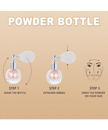 Lurrose Glitter Powder Spray Women Makeup Body Hair Highlighter Sprayer Shimmer Sparkle Powder Makeup Spray for Hair Face Body Nails Cosmetic Pink 7cm*5.5cm*3cm Pink - Buy Online on GoSupps.com
