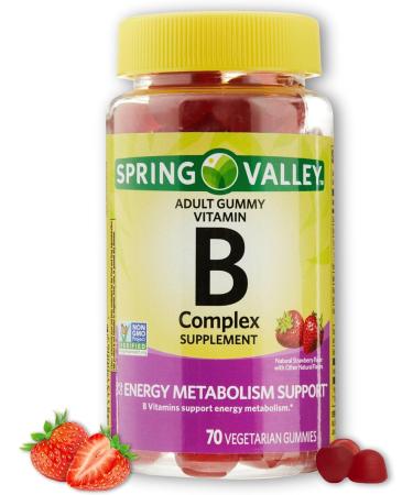 B Complex Gummies- Strawberry 70 Count (Pack of 1) Boxed by Fusion Shop Store - Buy Online on GoSupps.com