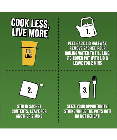 Noodles Multipack of 12 With 6x Pot Noodle Chicken & Mushroom 90g And 6x Pot Noodle Bombay Bad Boy 90g - Quick and Easy Ready Meals and Snacks - Buy Online on GoSupps.com
