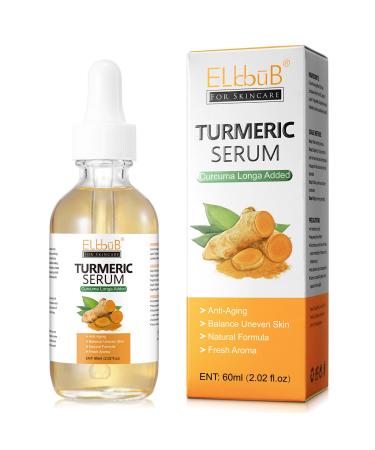 Turmeric Serum for Face Dark Spots  Face Skin Reduces Hyperpigmentation  Age Spots  Sun Spot  Improve Skin Tone 2.02 Fl Oz (Pack of 1)