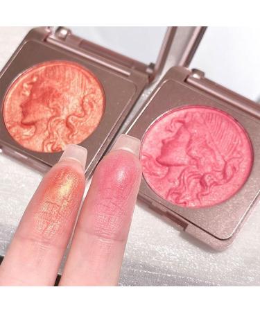 Embossed Girl Blush for Cheeks embossed smooth powder blush palette for cheeks multi-purpose smooth lasting blush palette Matte Face Powder Blush Palette for All Skins (Orange+Cherry) - Buy Online on GoSupps.com