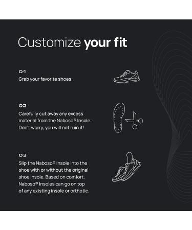 Naboso Activation Sensory Insole | Thin Textured Anti-Fatigue Shoe Inserts for Men and Women | Improve Posture, Balance, and Foot Strength | Medium Size - Buy Online on GoSupps.com