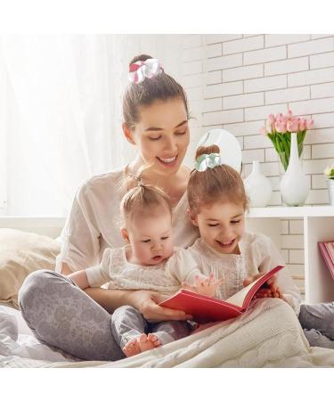 6 Pieces Elastic Long Hair Ties with Bow for kids Women Girls Pink Cat Meow Multi-colored 15 - Buy Online on GoSupps.com