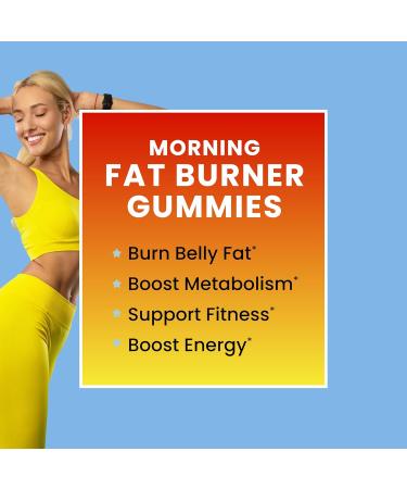 Morning Fat Burner Gummies for Weight Loss | Thermogenic Belly Fat Burner for Men & Women | Green Tea Garcinia Green Coffee Bean | Appetite Suppressant & Metabolism Booster | 60 Gummies - Buy Online on GoSupps.com