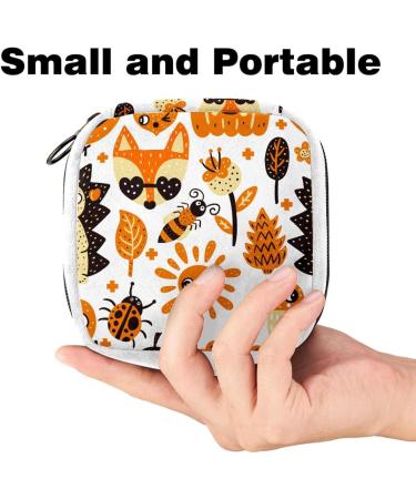 Autumn Forest Color Sanitary Napkin Storage Bag | Period Tampon Makeup Pad Pouch - Buy Online on GoSupps.com