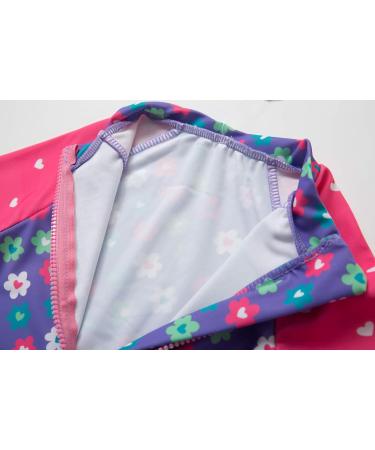 BONVERANO Baby Girls Long-Sleeve Swimsuit | UPF 50+ Sun Protection | Purple | 9-12 Months - Buy Online on GoSupps.com