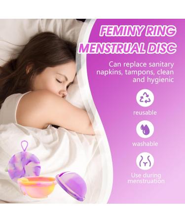 Landrain 2 Pack Reusable Menstrual Discs - Safe for Sports & Swimming | Eco-Friendly Period Discs - Buy Online on GoSupps.com