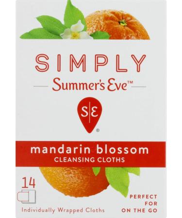 Summer's Eve Mandarin Blossom Cleansing Cloth - 14 Count - Buy Online on GoSupps.com