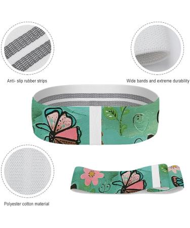 Buy Flower Printed Resistance Bands | Durable Elastic Fitness Bands for Effective Workouts - Buy Online on GoSupps.com