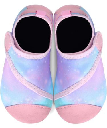 JIASUQI Kids Water Shoes Quick Dry Aqua Socks 4/5 UK Child - Light Pink - Buy Online on GoSupps.com