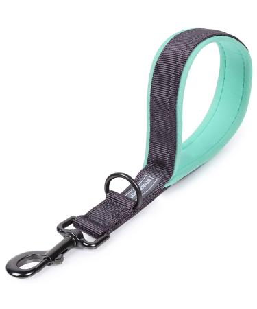 Vivaglory dog leash short short traffic leash for dogs short training lines for medium -sized and large dogs 32 cm length 2.5 cm wide gray 32 cm dark gray