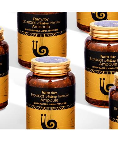 Farmstay Escargot Noblesse Intensive Ampoule - Ampoule with Snail Mucin for Anti-Aging - Brightens and Nourishes Skin - Targets Wrinkles - 8.45 oz - Buy Online on GoSupps.com