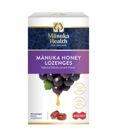 Manuka Health MGO 400+ Manuka Honey Lozenges with Propolis â€“ 15 Count - Buy Online on GoSupps.com