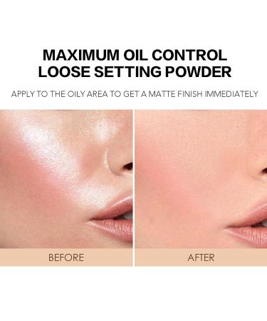 Oil-Control Mineral Loose Face Powder 0.42 Oz - Matte Finish - Long Lasting Setting Powder for Lightweight Radiant Skin - Buy Online on GoSupps.com