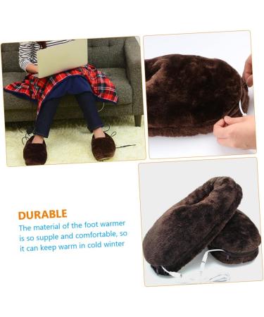 BiUdeco Heated Slippers for Women - Electric Foot Warmers Winter Comfort & Massage | Plush Footwear for Cold Weather - Buy Online on GoSupps.com