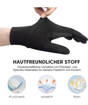 Winter Riding Gloves for Kids - Waterproof Anti-Slip Touchscreen | Puliou Bicycle Gloves for Girls 4-12 Years - Buy Online on GoSupps.com