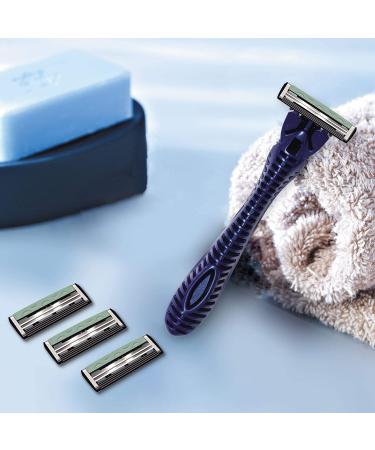 BIC Flex 2 Hybrid Men's Twin Blade Razor Set - 1 Handle, 10 Cartridges - Buy Online on GoSupps.com