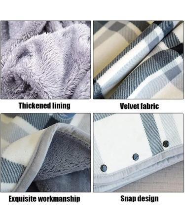 Wheelchair Accessory - Cozy Winter Wheelchair Blanket for Adults with Buttons Soft Super Warm Plush Sleeveless Blankets for Warm Gift - Buy Online on GoSupps.com