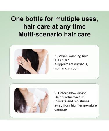Hair Repair Oil for Women | 70ml Prevents Dryness Portable Oil for Frizzy Hair - Hair Care Oils for Home Travel Vacation Excursions  - Buy Online on GoSupps.com