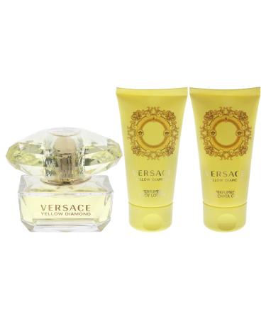 Versace Yellow Diamond 3 Piece Gift Set for Women packaging may vary - Buy Online on GoSupps.com