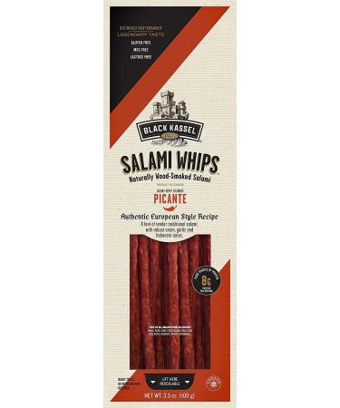 Piller's Black Kassel Picante Salami Whips, 3.5 Ounce | Pack of 2 Picante 3.5 oz (2 Pack)