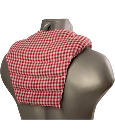 Red-White Cherry Stone Neck Pillow & Back Heat Pad | International Shipping - Buy Online on GoSupps.com
