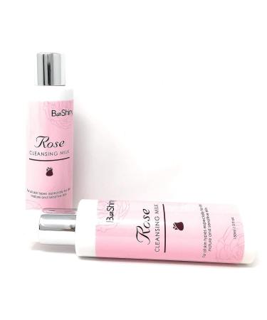 Rose Milk Facial Cleanser - Hydrating Cream for Youthful Radiant Skin | 150ml - Ideal for Dry Sensitive & Mature Skin - Buy Online on GoSupps.com