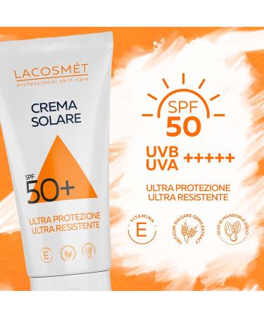 Lacosm t Sun Cream SPF50+ 200 ml ultra protection very durable antisand sun protection body and face - Buy Online on GoSupps.com