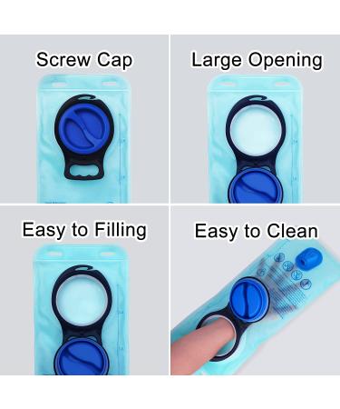 Mothybot Hydration Bladder 3L 2L 1.5L - Leak Proof Water Reservoir for Hydration Pack - Quick Release Insulated Tube - Auto Shut-Off Valve - Outdoor 1.5L (32cm x 16cm) - 50oz/70oz/100oz - Buy Online on GoSupps.com