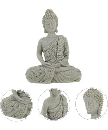 LIFKICH Imitation Stone Buddha Statue Buddhism Statue Buddha Ornaments Miniature Buddha Sitting Buddha Statue Buddha Zen Statue Office Decor Home Decor for Buddhist China Aquarium Resin Picture 2 12.00X8.30X6.00CM - Buy Online on GoSupps.com