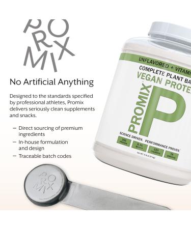 Promix Plant-Based Vegan Protein Powder 5lb Bulk - Pea Protein & Vitamin B-12 for Post Workout - Gluten-Free Unflavored 5 Pound - Buy Online on GoSupps.com