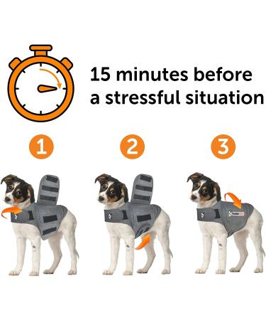 Thundershirt Classic Small Heather Grey Dog Anxiety Jacket | Calming Solution - Buy Online on GoSupps.com